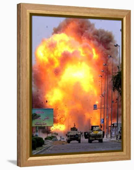 A Car Bomb Explodes-null-Framed Premier Image Canvas