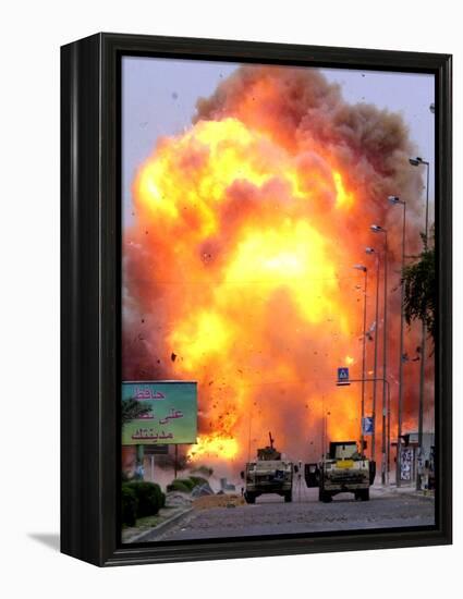 A Car Bomb Explodes-null-Framed Premier Image Canvas