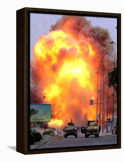 A Car Bomb Explodes-null-Framed Premier Image Canvas