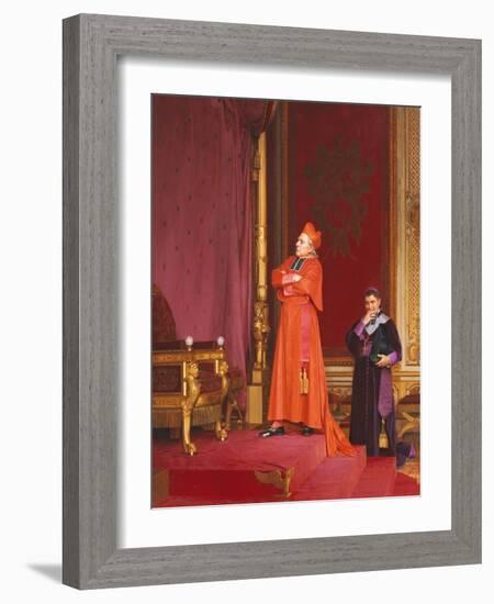 A Cardinal Looking at Napoleon's Throne-Jean Georges Vibert-Framed Giclee Print