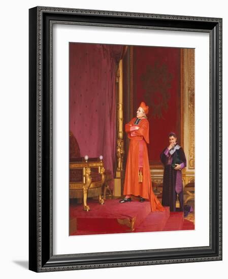 A Cardinal Looking at Napoleon's Throne-Jean Georges Vibert-Framed Giclee Print