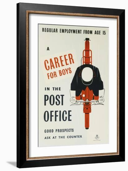 A Career for Boys in the Post Office-null-Framed Art Print