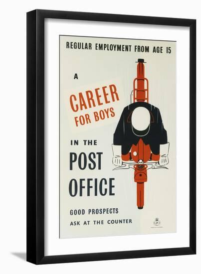 A Career for Boys in the Post Office-null-Framed Art Print