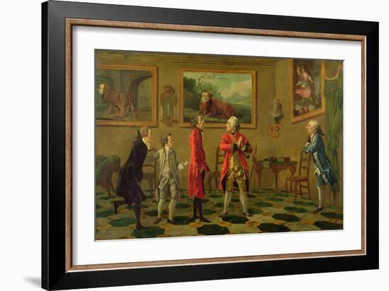 A Caricature Group in Florence, C.1760-Thomas Patch-Framed Giclee Print