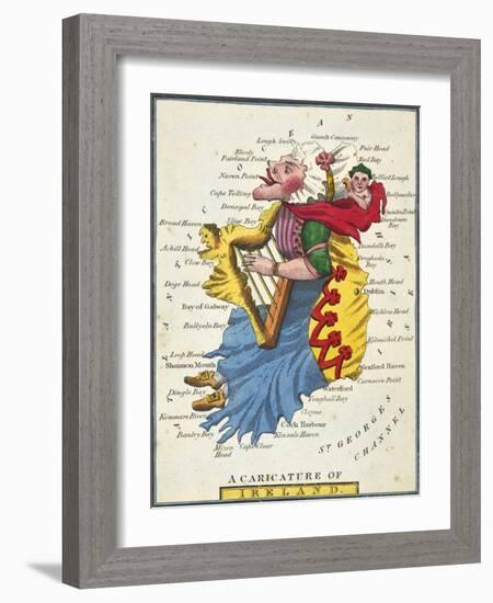 A Caricature of Ireland, 1808-null-Framed Giclee Print