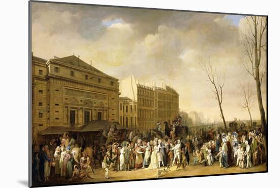 A Carnival on the Boulevard Du Crime, 1832-Louis Leopold Boilly-Mounted Giclee Print