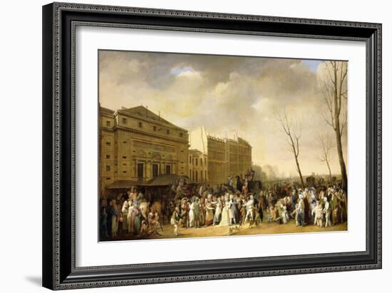 A Carnival on the Boulevard Du Crime, 1832-Louis Leopold Boilly-Framed Giclee Print