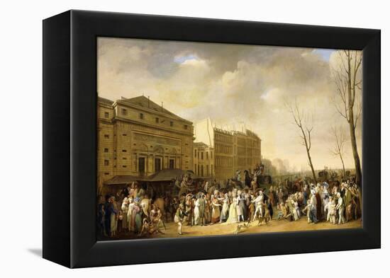 A Carnival on the Boulevard Du Crime, 1832-Louis Leopold Boilly-Framed Premier Image Canvas