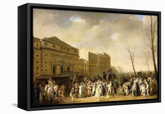 A Carnival on the Boulevard Du Crime, 1832-Louis Leopold Boilly-Framed Premier Image Canvas