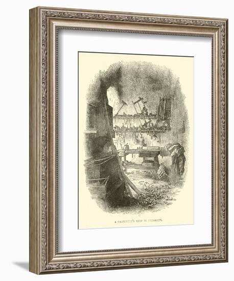 A Carpenter's Shop in Nazareth-null-Framed Giclee Print