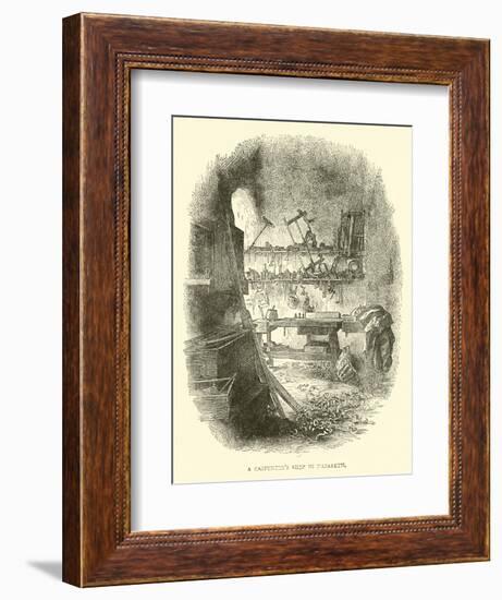 A Carpenter's Shop in Nazareth-null-Framed Giclee Print