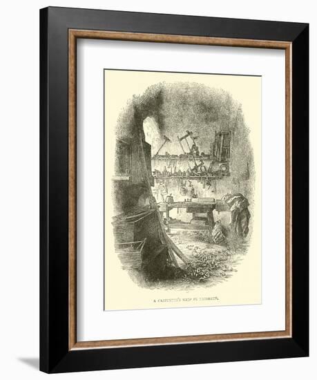 A Carpenter's Shop in Nazareth-null-Framed Giclee Print