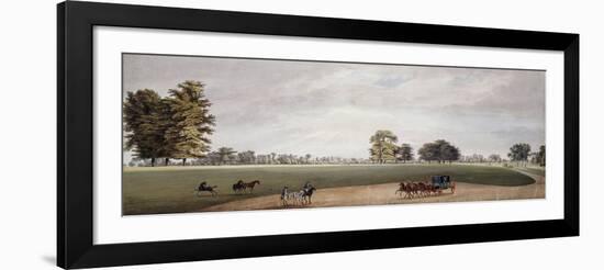 A Carriage in the Park at Luton Being Met by Riders and Frisking Foals-Paul Sandby-Framed Giclee Print