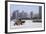 A Carriage on the Icebound Songhua River in Harbin, Heilongjiang, China, Asia-Gavin Hellier-Framed Photographic Print