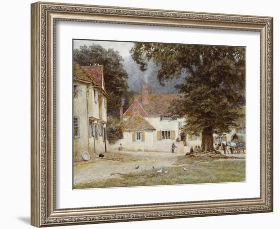 A Cart by a Village Inn, 1878-Helen Allingham-Framed Giclee Print