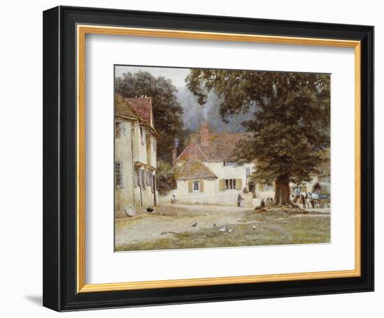 A Cart by a Village Inn, 1878-Helen Allingham-Framed Giclee Print