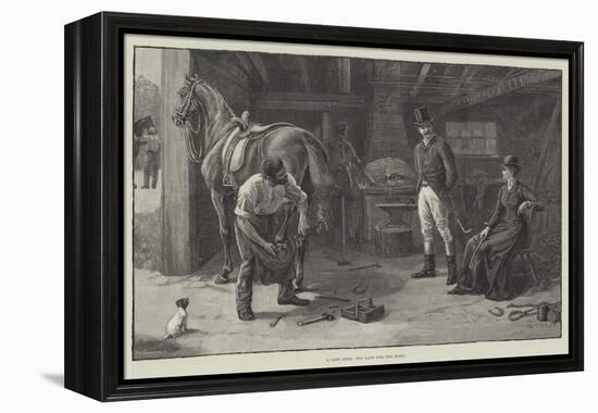 A Cast Shoe, Too Late for the Meet-S.t. Dadd-Framed Premier Image Canvas