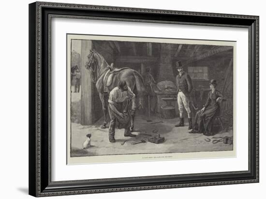 A Cast Shoe, Too Late for the Meet-S.t. Dadd-Framed Giclee Print