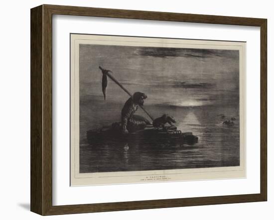 A Castaway-William James Linton-Framed Giclee Print