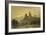 A Castle by a River, Moonlight-J. M. W. Turner-Framed Giclee Print