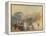 A Castle in the Val d'Aosta, Italy-J. M. W. Turner-Framed Premier Image Canvas