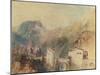 A Castle in the Val d'Aosta, Italy-J. M. W. Turner-Mounted Giclee Print