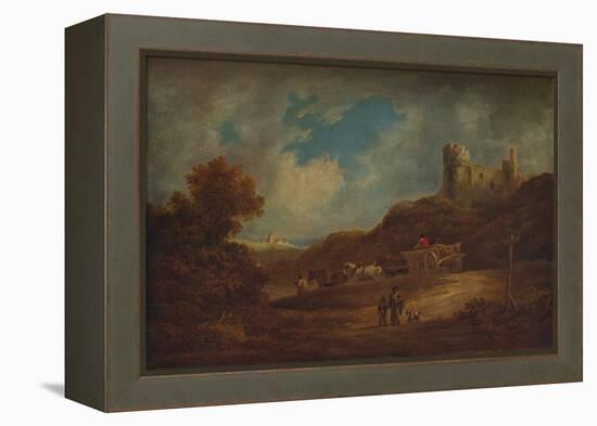 A Castle, with Waggon and Horses', c1886, (1938)-Francis Towne-Framed Premier Image Canvas