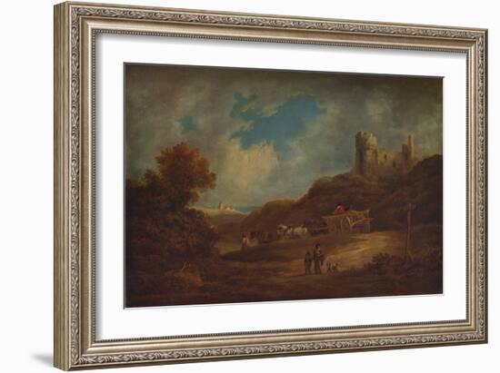 A Castle, with Waggon and Horses', c1886, (1938)-Francis Towne-Framed Giclee Print