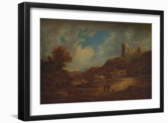 A Castle, with Waggon and Horses', c1886, (1938)-Francis Towne-Framed Giclee Print