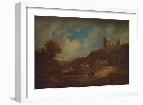 A Castle, with Waggon and Horses', c1886, (1938)-Francis Towne-Framed Giclee Print