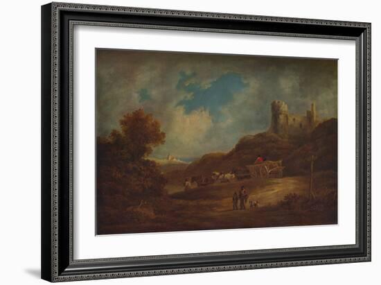 A Castle, with Waggon and Horses', c1886, (1938)-Francis Towne-Framed Giclee Print