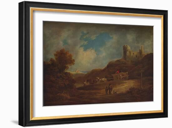 A Castle, with Waggon and Horses', c1886, (1938)-Francis Towne-Framed Giclee Print