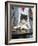 A Cat Joins its Owner Reading a Book at a Tokyo Cafe-null-Framed Photographic Print