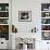 A Cat Joins its Owner Reading a Book at a Tokyo Cafe-null-Framed Photographic Print displayed on a wall