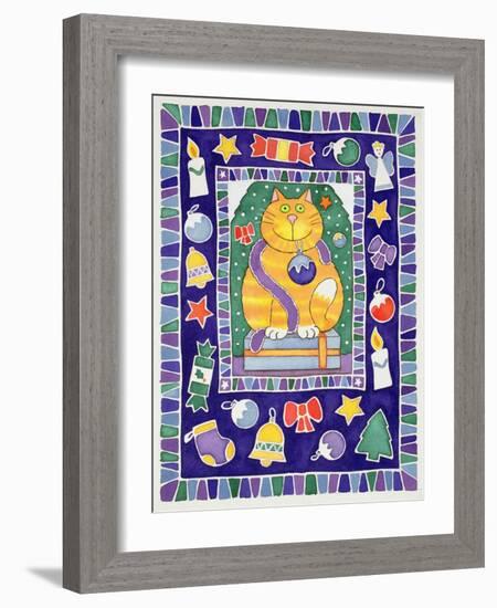 A Cat's Christmas, 1995-Cathy Baxter-Framed Giclee Print