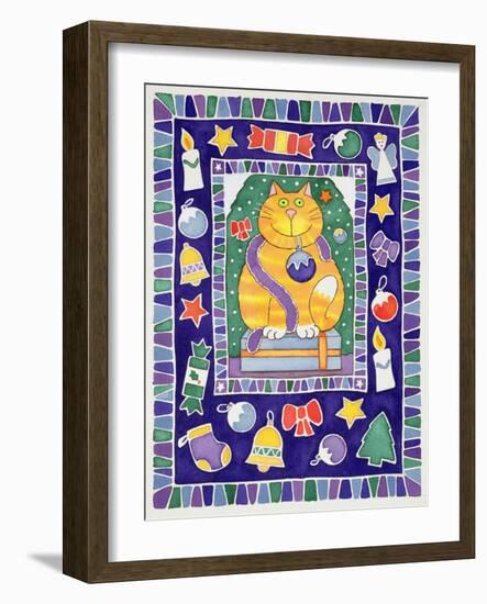 A Cat's Christmas, 1995-Cathy Baxter-Framed Giclee Print