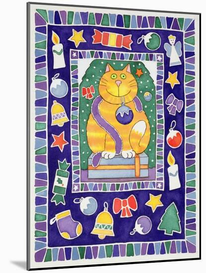 A Cat's Christmas, 1995-Cathy Baxter-Mounted Giclee Print