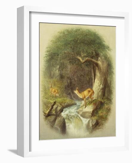 A Cautious Crossing-William Holbrook Beard-Framed Giclee Print