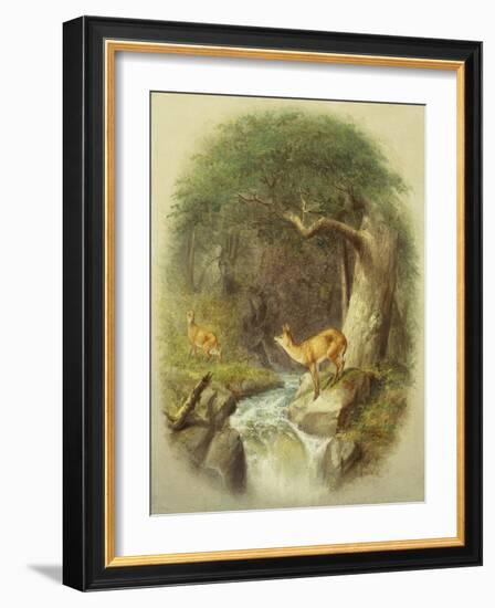 A Cautious Crossing-William Holbrook Beard-Framed Giclee Print