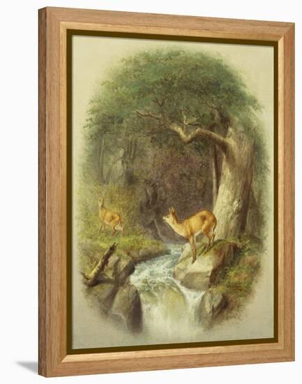 A Cautious Crossing-William Holbrook Beard-Framed Premier Image Canvas