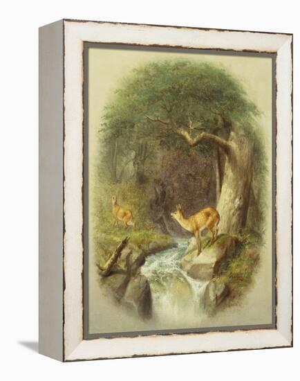 A Cautious Crossing-William Holbrook Beard-Framed Premier Image Canvas