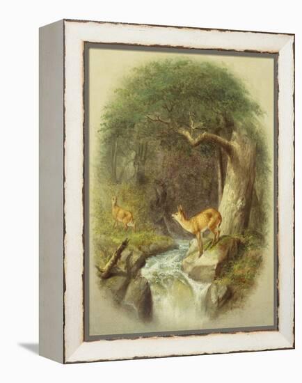 A Cautious Crossing-William Holbrook Beard-Framed Premier Image Canvas