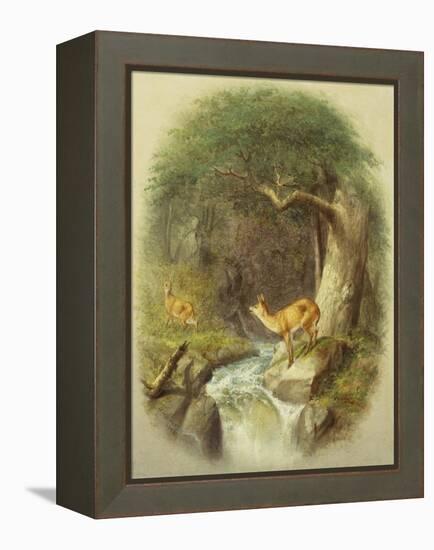 A Cautious Crossing-William Holbrook Beard-Framed Premier Image Canvas