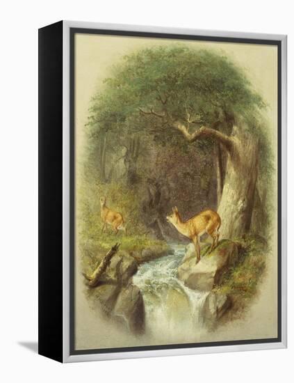 A Cautious Crossing-William Holbrook Beard-Framed Premier Image Canvas