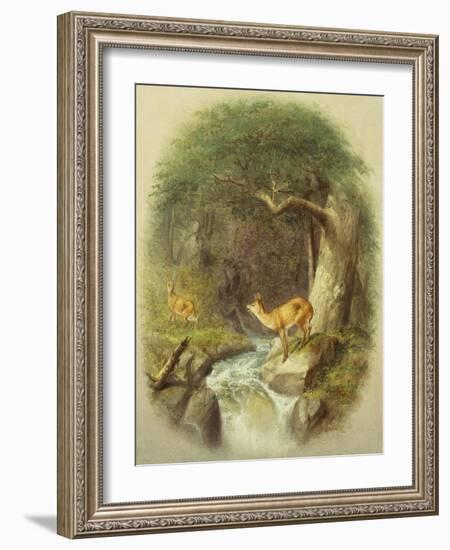 A Cautious Crossing-William Holbrook Beard-Framed Giclee Print