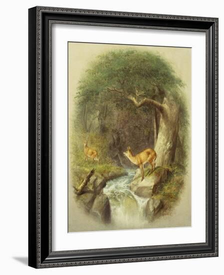 A Cautious Crossing-William Holbrook Beard-Framed Giclee Print