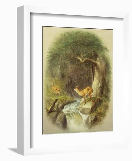 A Cautious Crossing-William Holbrook Beard-Framed Giclee Print