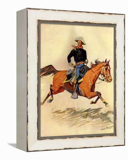 A Cavalry Officer, 1901-Frederic Sackrider Remington-Framed Premier Image Canvas