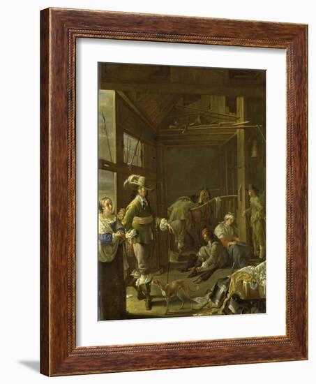 A Cavalry Stable-Jacob Duck-Framed Art Print