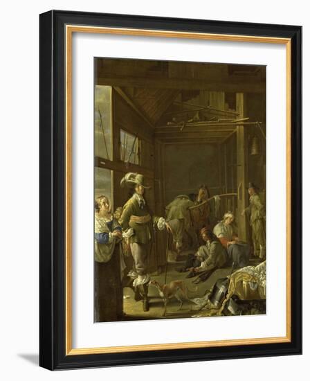 A Cavalry Stable-Jacob Duck-Framed Art Print